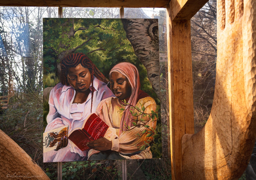 'Contemplating the Eternal Cycle' 2024 Original Oil Painting by Shona Inatimi