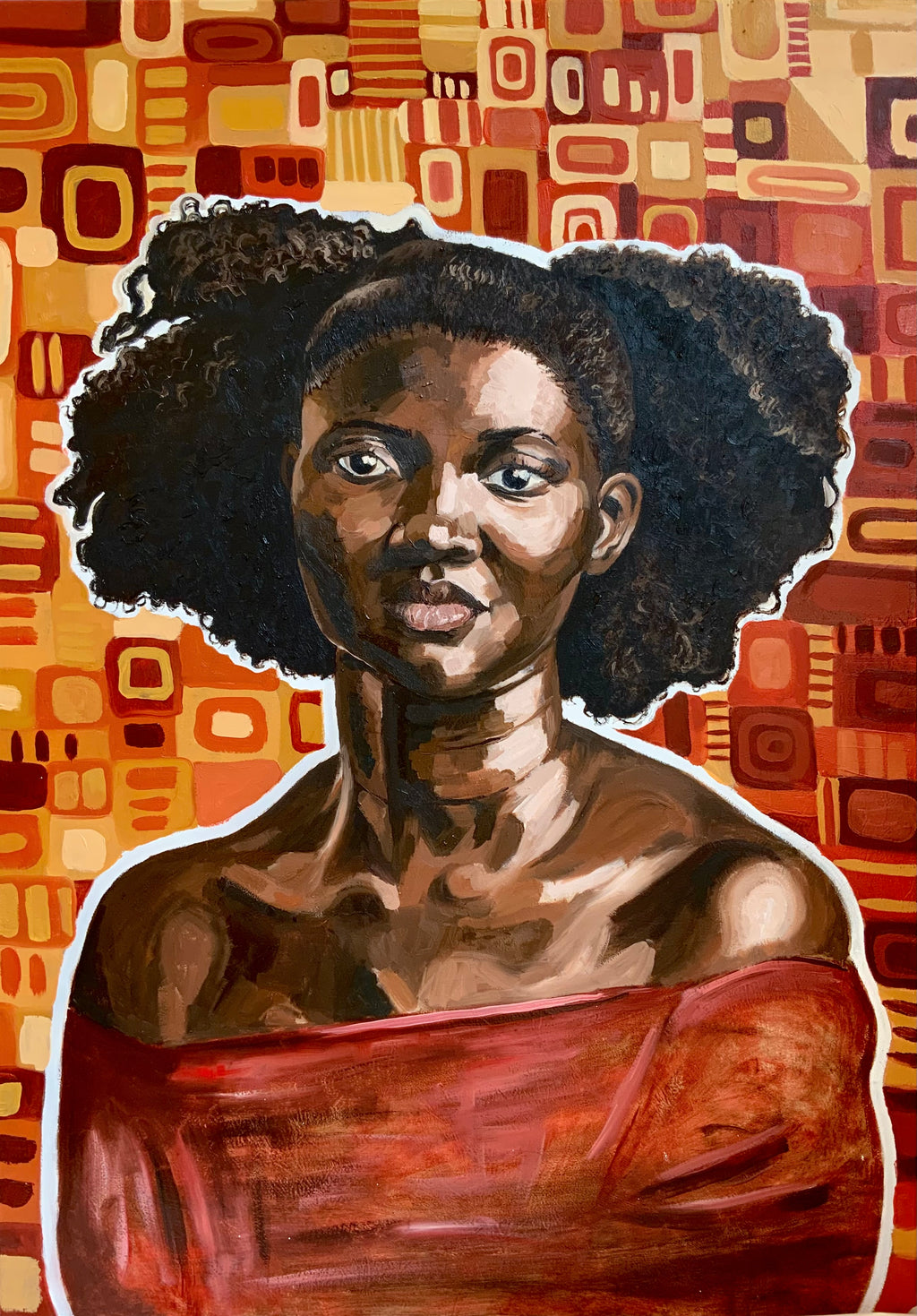 'where the heart is' 2022 Original Oil Painting by Shona Inatimi
