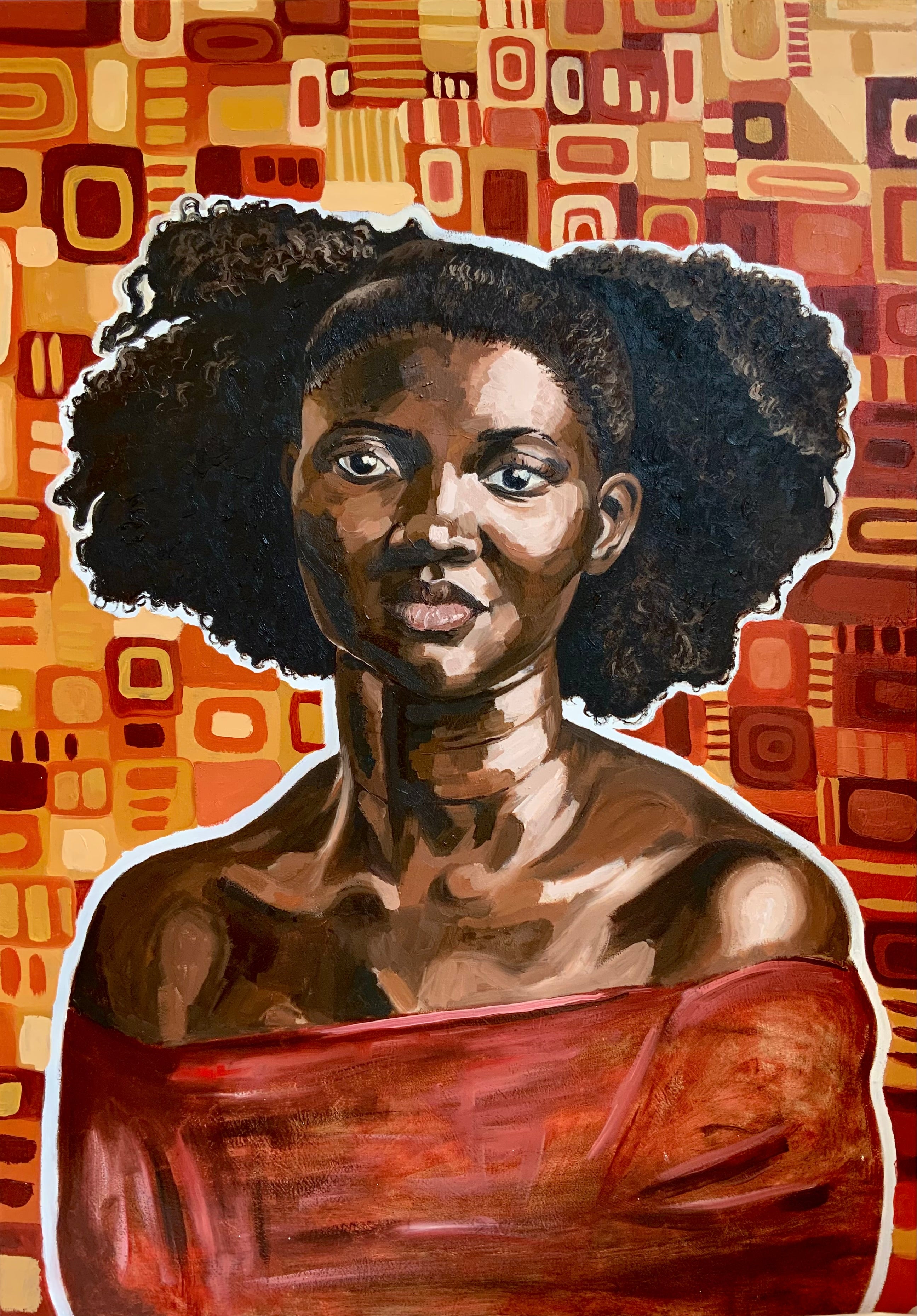 'where the heart is' 2022 Original Oil Painting by Shona Inatimi