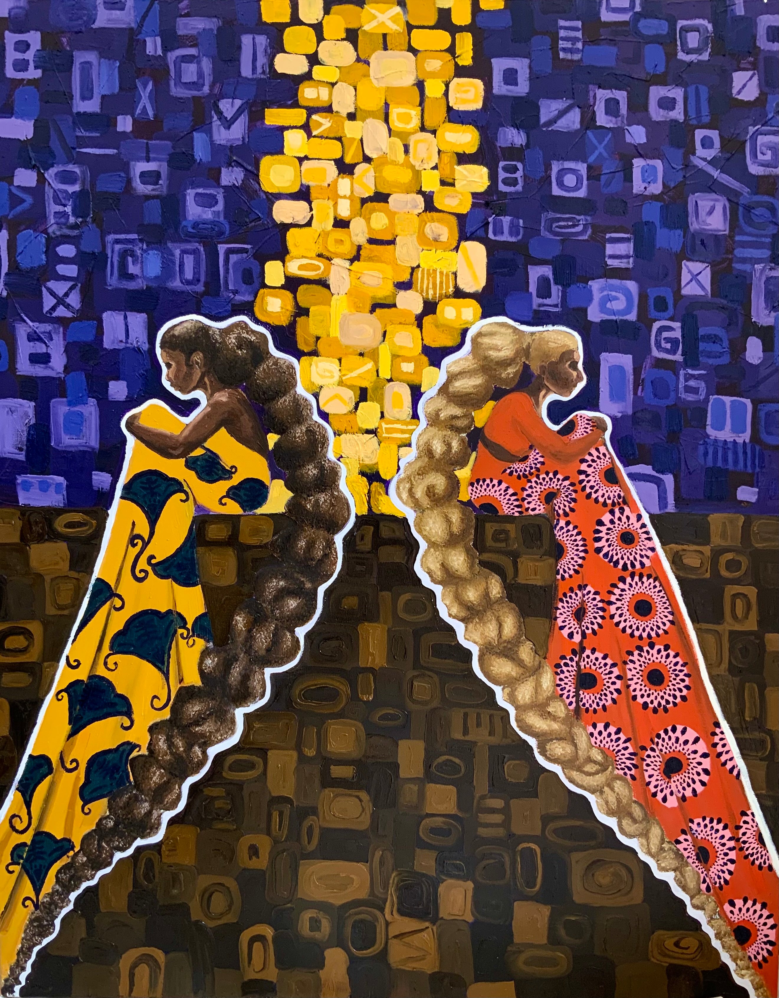 'Divine part 2' 2022 Original Oil Painting by Shona Inatimi