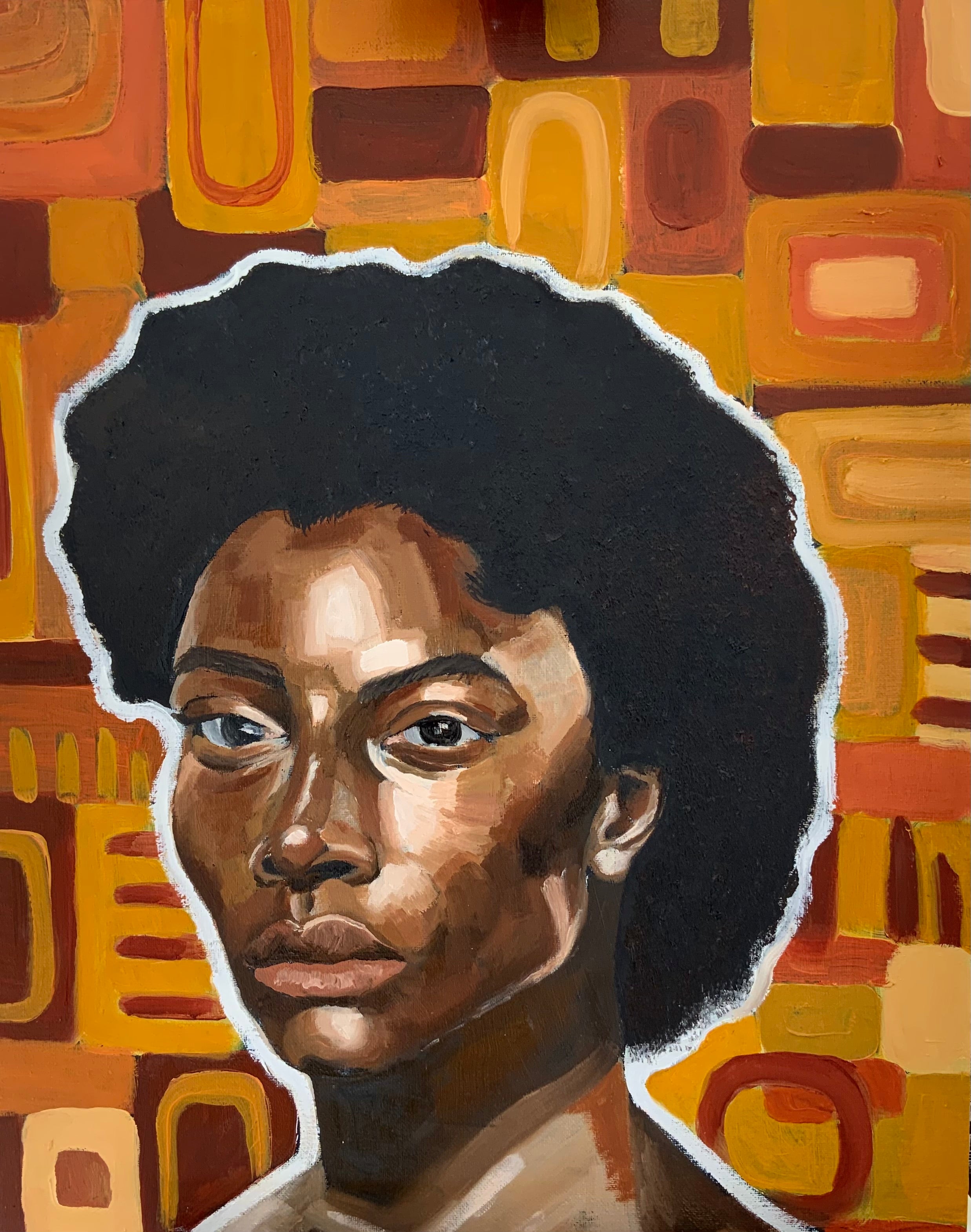 'dynamic' 2022 Original Oil Painting by Shona Inatimi