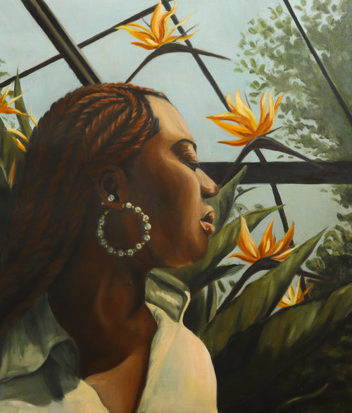 'Birds of Paradise' 2024 Original Oil Painting by Shona Inatimi