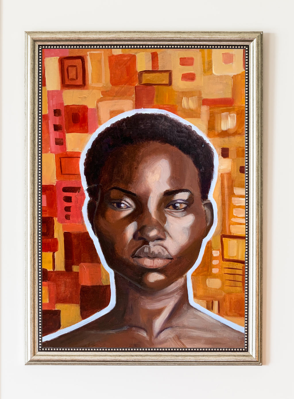 'she knows what she doesn't' 2022 Original Oil Painting by Shona Inatimi