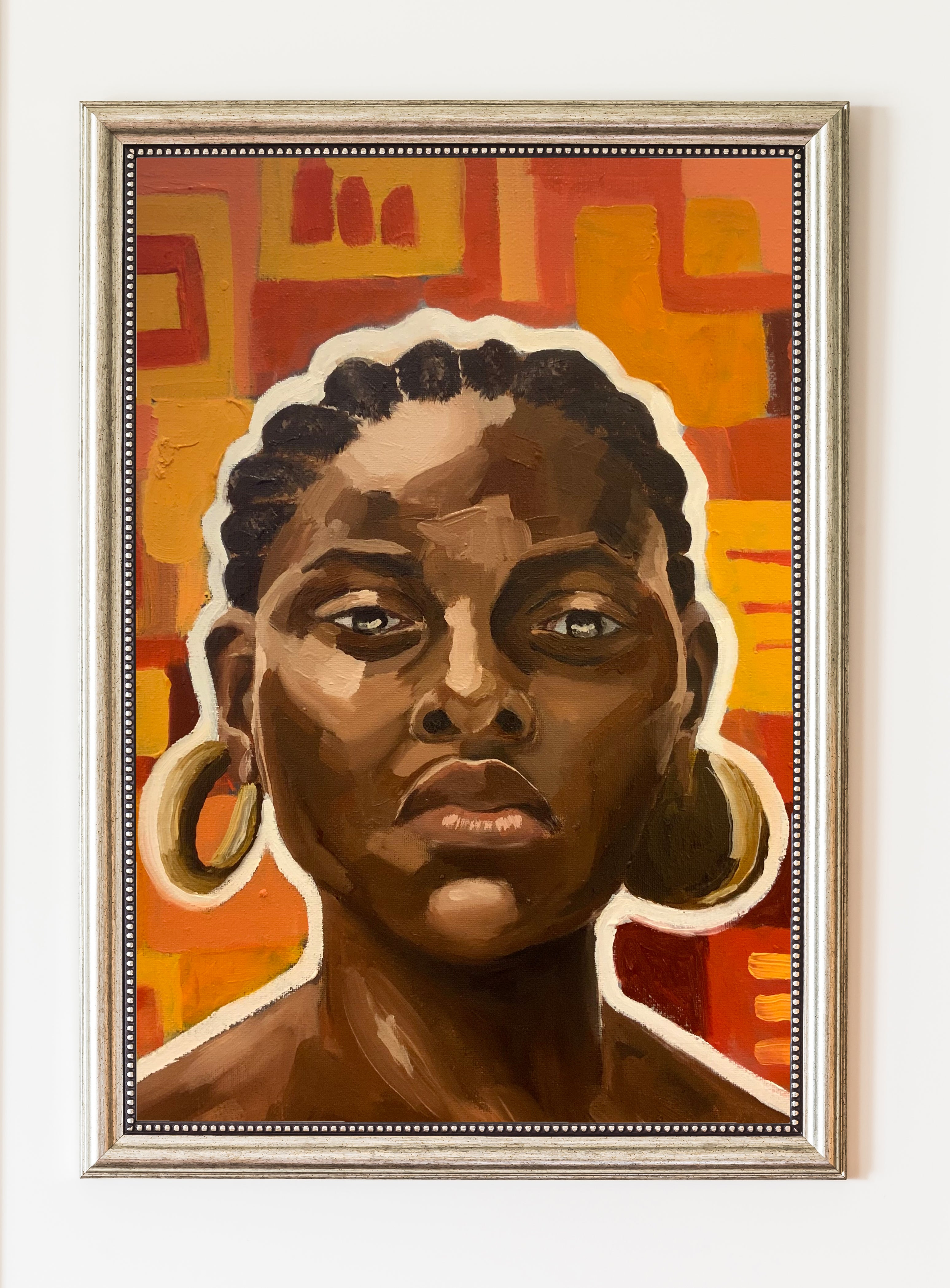 'don't' 2022 Original Oil Painting by Shona Inatimi