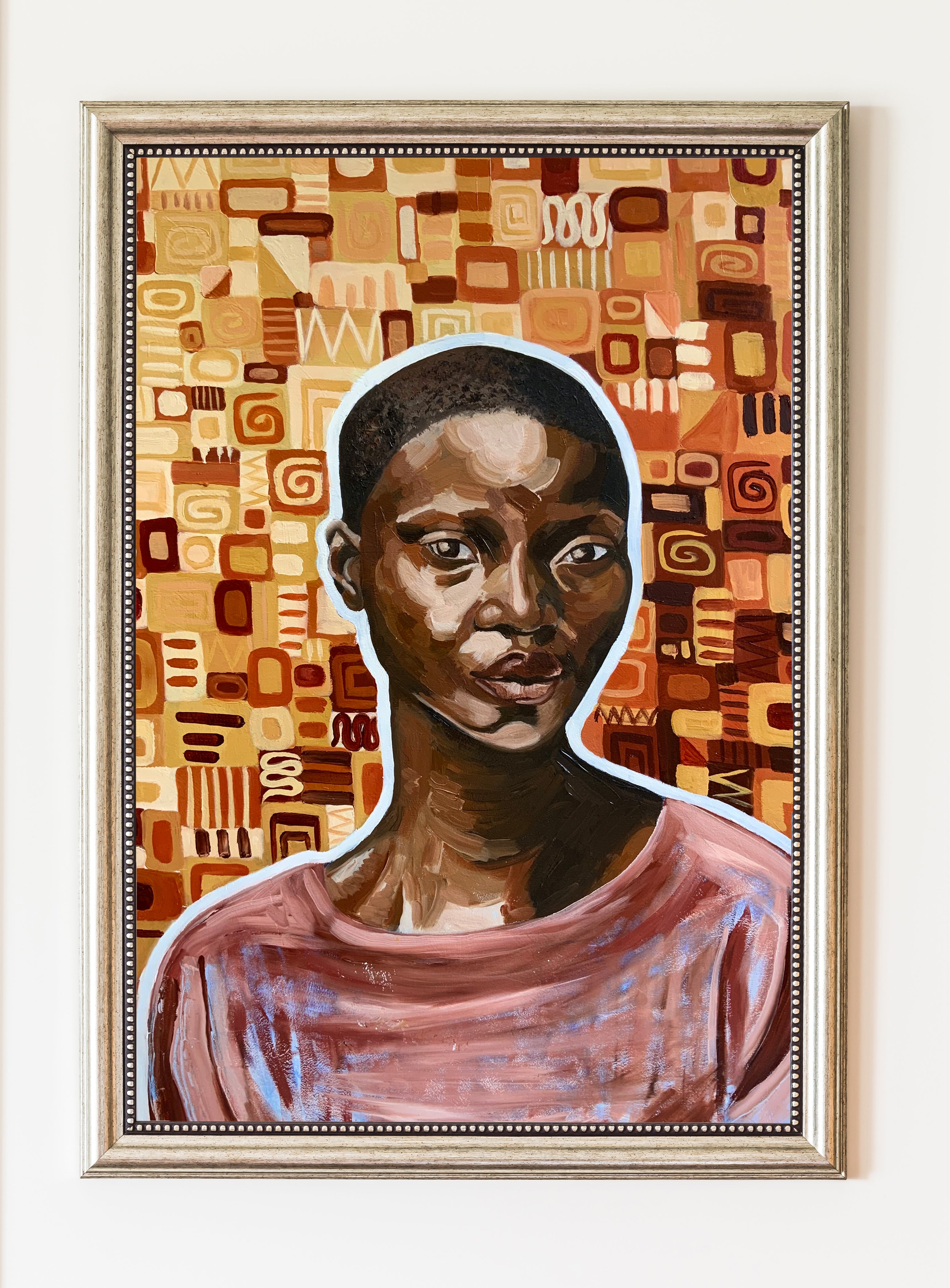 'with zeal' 2022 Original Oil Painting by Shona Inatimi