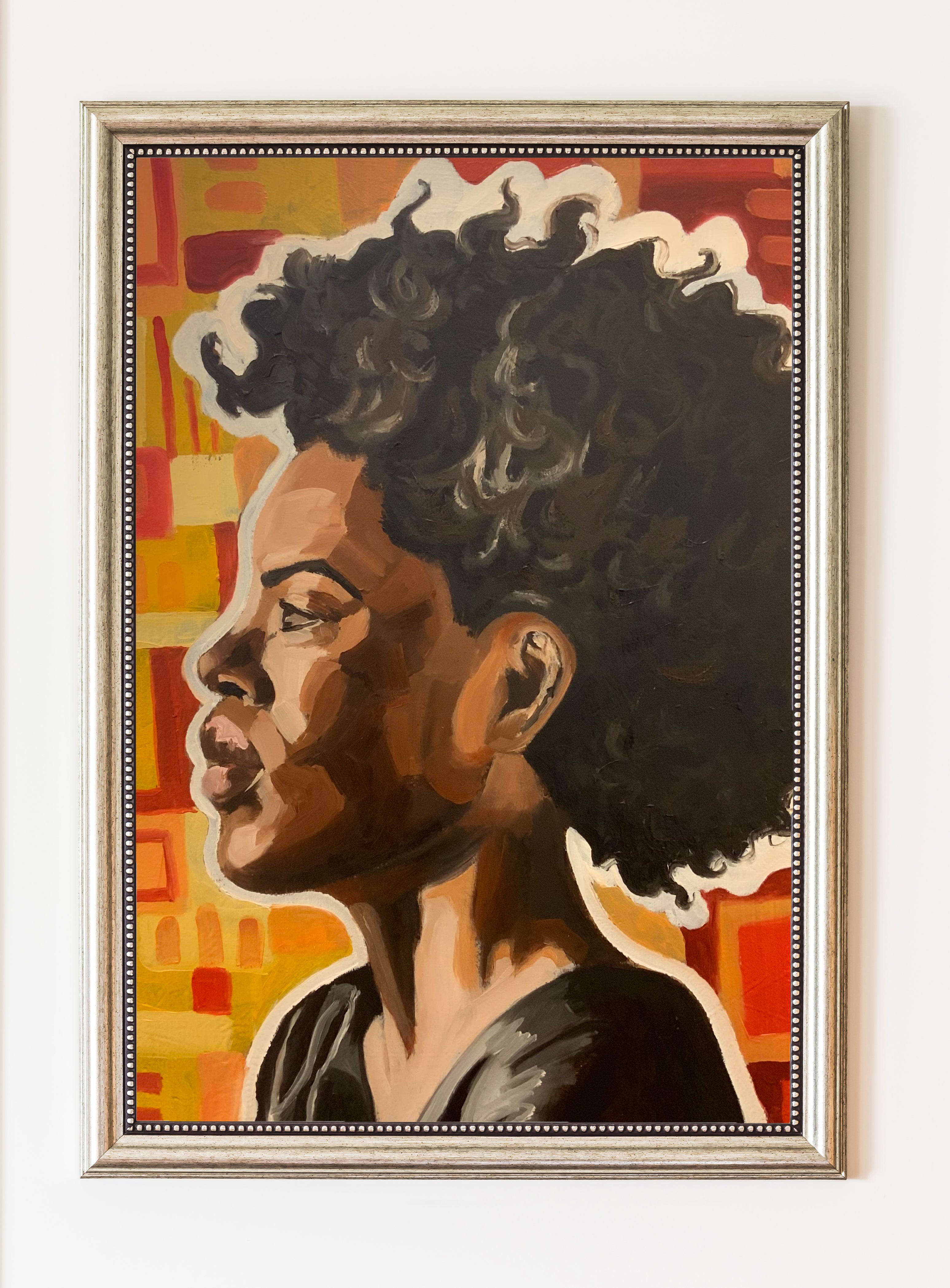 'contemplating' 2022 Original Oil Painting by Shona Inatimi